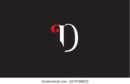 D, DP, PD ABSTRACT LETTER LOGO MONOGRAM