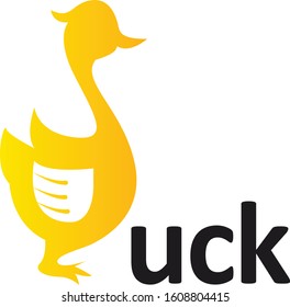 D Duck Logo Vector Design