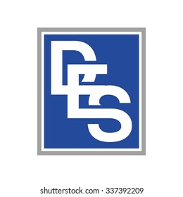 d, e, and s logo vector. template icon.
