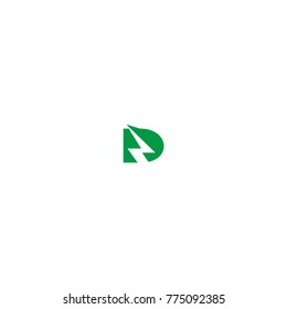 d electric logo letter vector