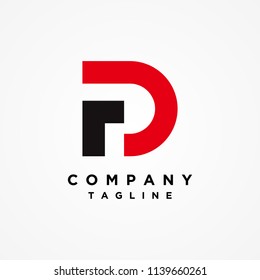 D F Logo, FD Logo design Vector