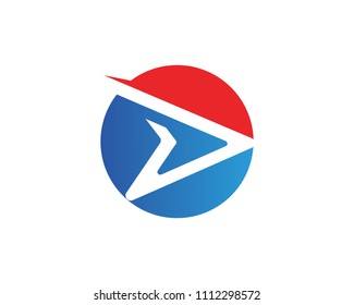 D Faster Logo Template vector icon illustration design
