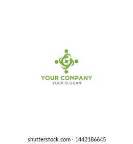 D finance consulting logo design template vector image