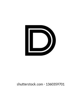 D Font logo. Modern design vector font for title, header, lettering.  Corporate Vector abc technology typeface. 