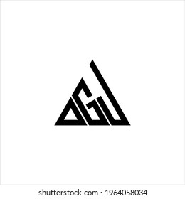 D G J letter logo creative design. DGJ icon