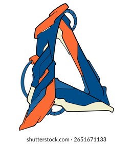 D Graffiti Typography Futuristic Font Digital Drawing