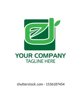 D green stock logo template., flat design. letter D