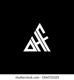D H F letter logo creative design. DHF icon