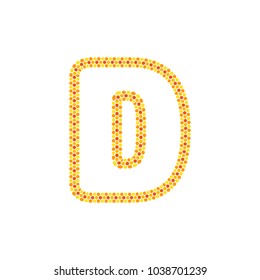 D Hexagon Letter Logo Icon Design