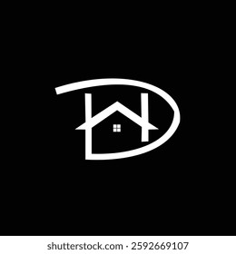 D home logo design template