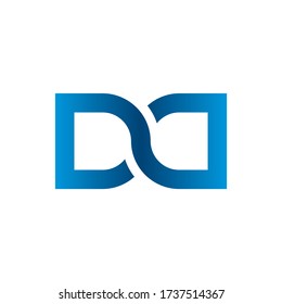D D infinity letter logo design concept
