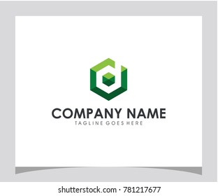 D initial hexagon icon letter logo design vector eps 10