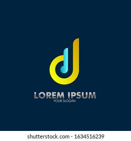 d initial letter for business and entertainment company