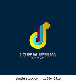 d initial letter for business and entertainment company