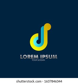 d initial letter for business and entertainment company