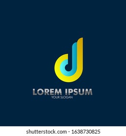 d initial letter for business and entertainment company