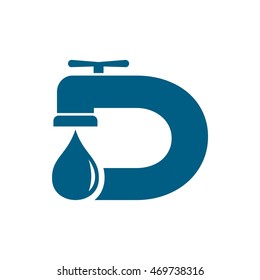 D initial logo