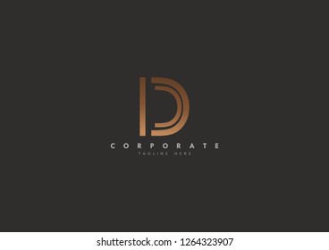 D Initial logo concept