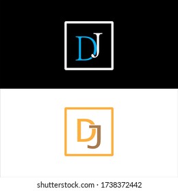 D J letter logo vector design