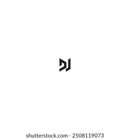 d j Letter Vector Logo Design