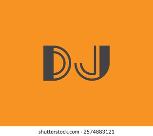 D and J logo design. DJ abstract Letters Logo Monogram. This logo design is the process of creating a visual symbol that represents a brand, company, or individual.