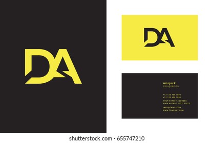 D A joint logo letter icon template