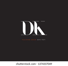 D K letters Joint logo icon vector template.