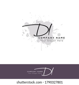D L DL Initial letter handwriting and signature logo. Beauty vector initial logo .Fashion, boutique, floral and botanical