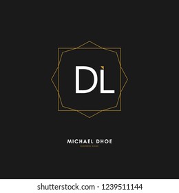 D L DL Initial logo letter with minimalist concept. Vector with scandinavian style logo.