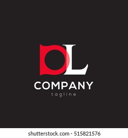 D & L Letter logo design vector element

