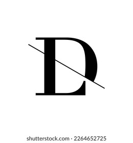 Icono de logotipo de monograma D y L