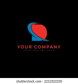 Logo D Latter con fondo negro