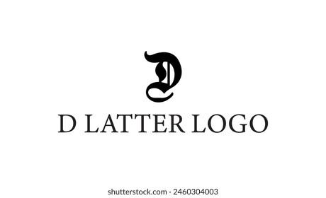 D latter logo design. Creative logo design