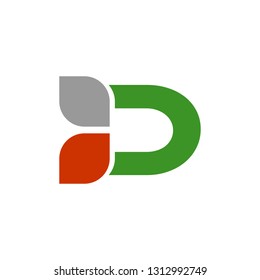 D leaf icon
