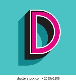 Similar Images, Stock Photos & Vectors of D Alphabet letter logo ...