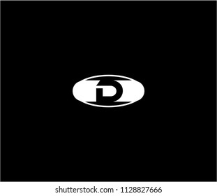 D Letter Abstract Capsule Shape Logo Design