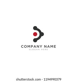 D letter abstract Logo Template Design Vector, Emblem, Design Concept, Creative Symbol, Icon