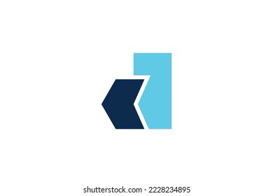 
D Letter Arrow Logo Design Template