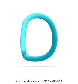 D letter blue logo. Line style pure water vector typography for save water identity, ecology graphic resources, clean corporate  labels and more