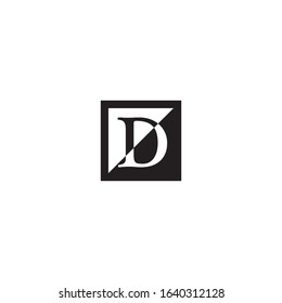 D Letter brand logo business template vector icon