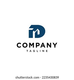 D Letter Building Vector logo icon vector Template