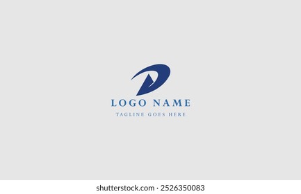 Modelo de vetor de design de logotipo comercial de letra D