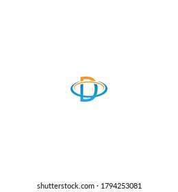 D Letter circle Logo, Concept Letter D + icon circle