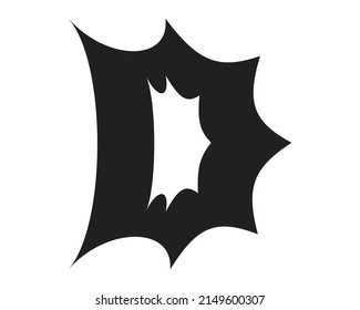 D  letter creative design vector template