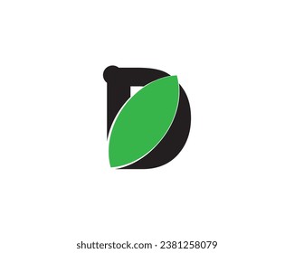 D letter creative logo design element 