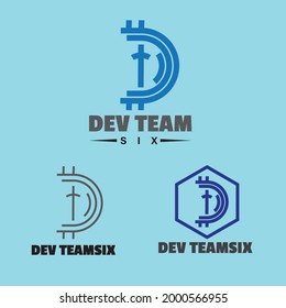 D letra criptodivisa creativo moderno diseño minimalista diseño de logotipo 2021. 