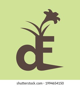 D-Brief-Blumenlogo für Ihr Unternehmen