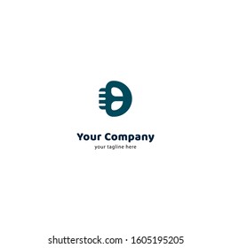 D letter as death logo design
