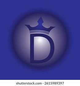 D Letter design Crown design