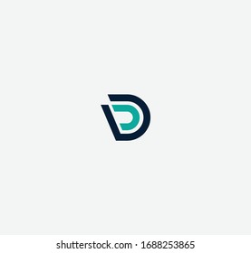 D letter designs for logo and icons
